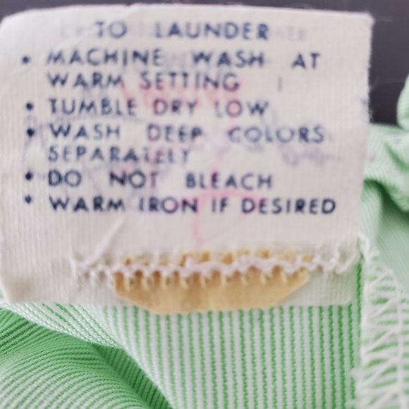 Vintage 50's one piece overalls shorts with- embroidered face - Picture 4 of 7